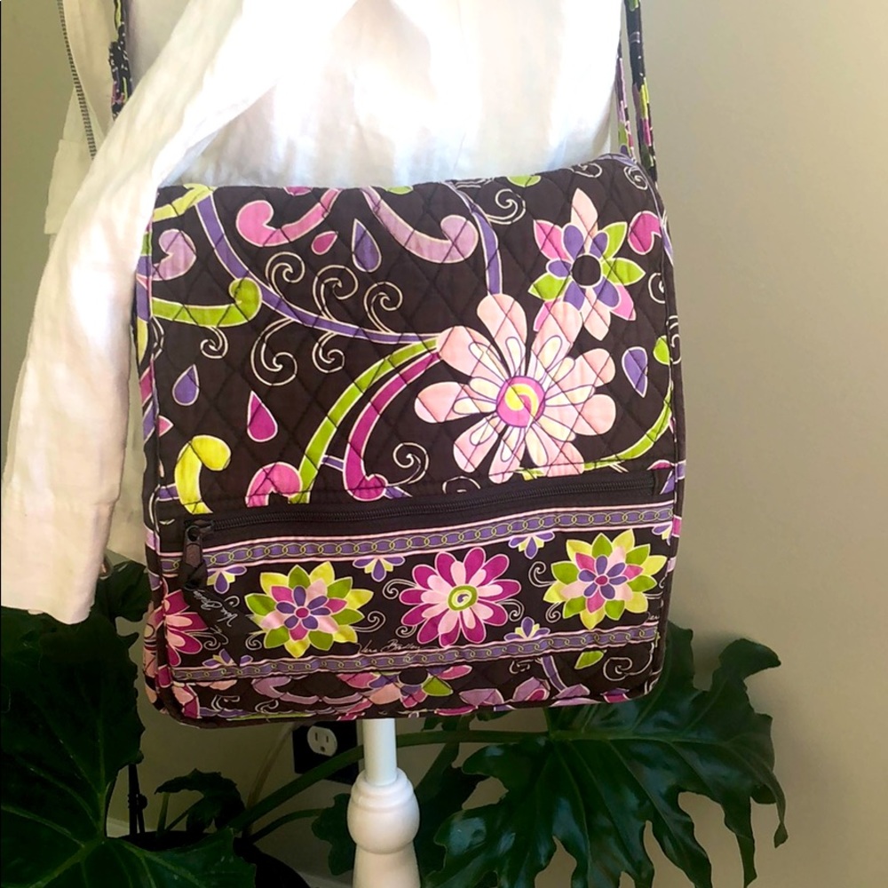 Vera Bradley Purple Punch Crossbody Messenger Bag